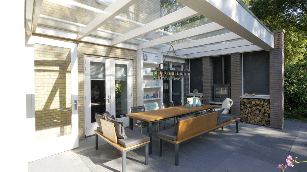 Overkapping van glas - Rosmalen